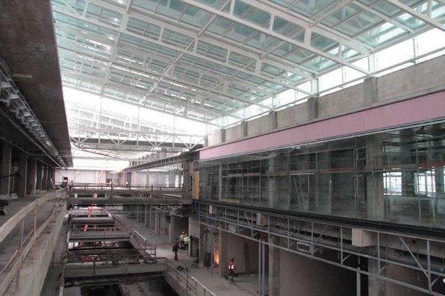 Szklany dach nad nową częścią Galerii Echo ma ponad sześć tysięcy metrów kwadratowych powierzchni.