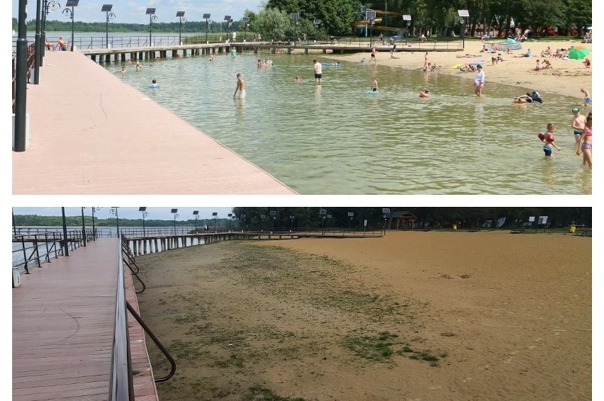 Woda w Głębokim znika od lat. W efekcie główna plaża...