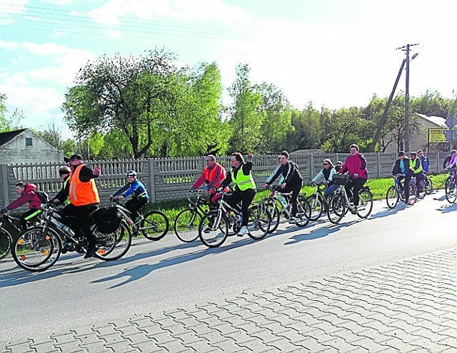 Rowerzyści wyruszyli w poniedziałek ze Smogorzowa, by po przejechaniu wielu kilometrów dotrzeć do Studzianny.