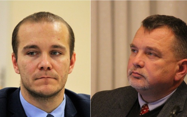 Nowi wiceprzewodniczący Rady Miejskiej w Przemyślu, nz. od lewej Maciej Kamiński i Andrzej Zapałowski.