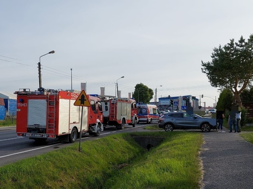 Wypadek w Gościcinie na ulicy Lęborskiej (DK6) w kierunku Luzina. Są utrudnienia w ruchu