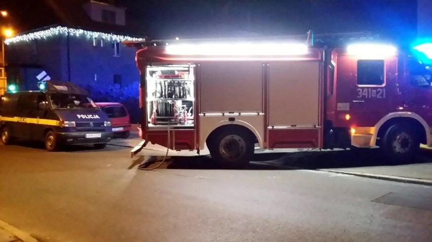 Do pożary doszło przy ul. Pomorskiej w Słupsku.