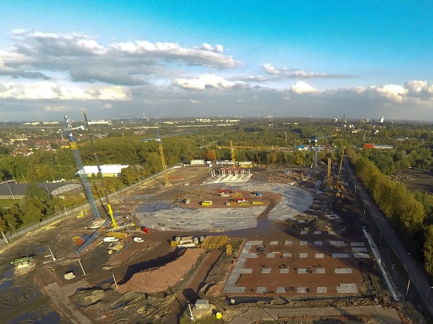 Hala Gliwice zamiast "Podium" [NAJNOWSZE ZDJĘCIA Z BUDOWY]