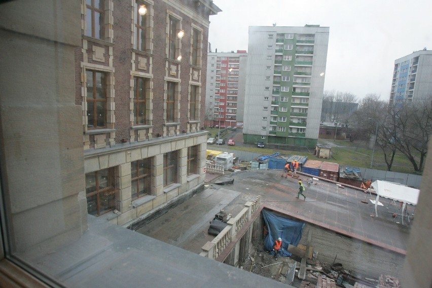 Pałac Kultury Zagłębia w czasie remontu