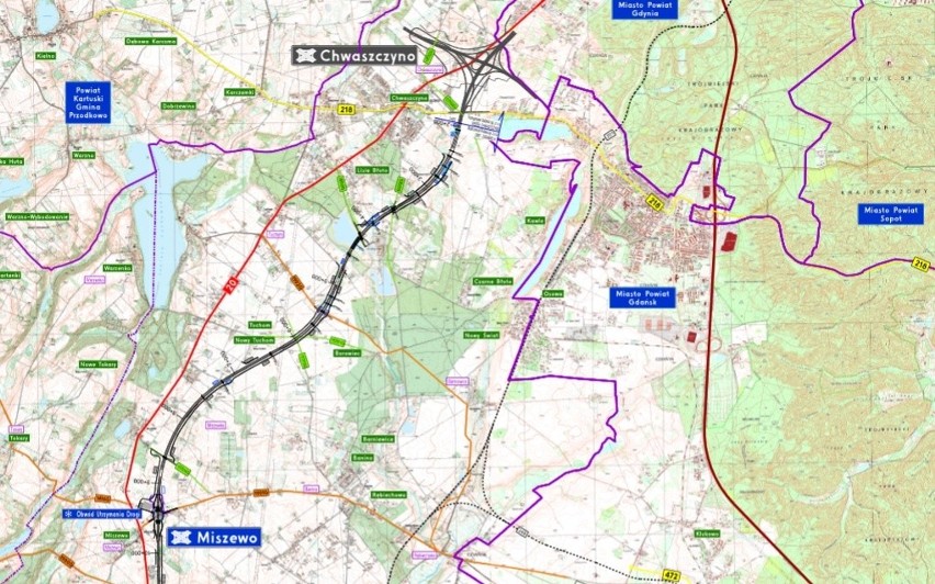 Poznamy szczegóły przebiegu Obwodnicy Metropolii Trójmiejskiej [MAPY] 