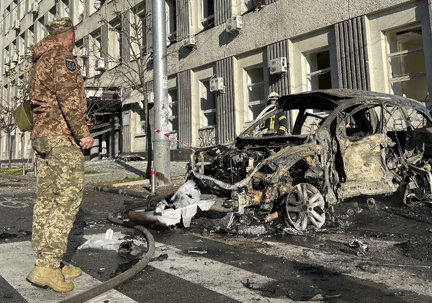 Wojna w Ukrainie. Wybuchy we Lwowie, na Kijów spadł grad rakiet