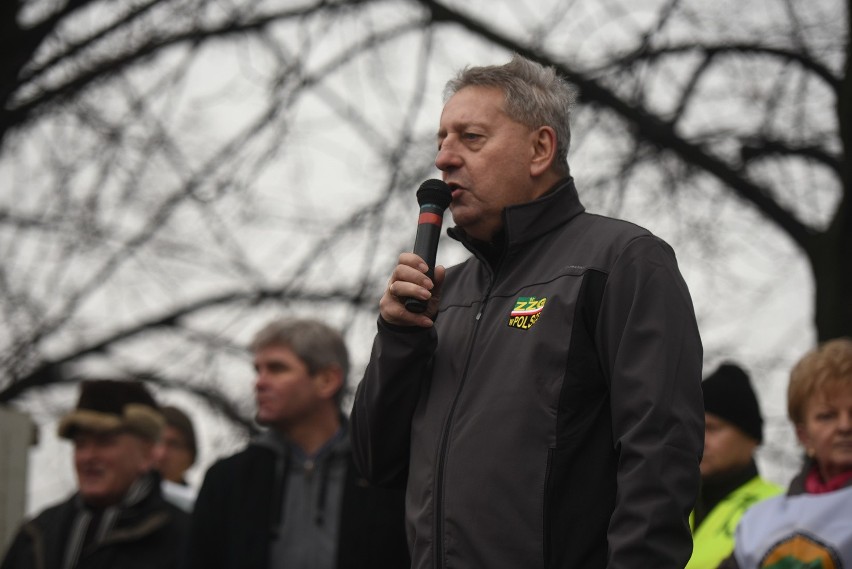 Protest górników kopalni Boże Dary w Katowicach: