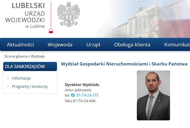 Dyrektorem jednego z wydziałów został Artur Jaśkowski, syn...