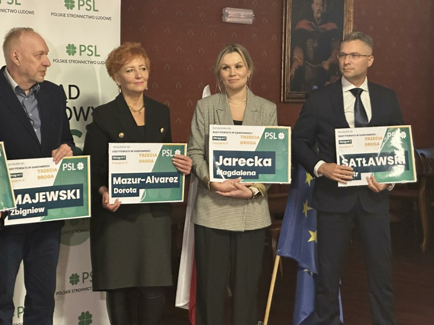 Wybory samorządowe 2024. Trzecia Droga zaprezentowała kandydatów z powiatu sandomierskiego. 