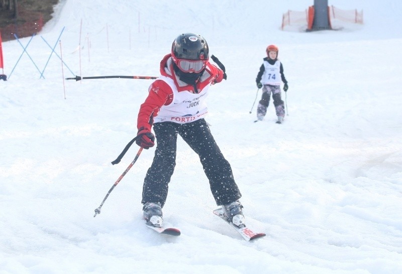 Zawody narciarskie na Telegrafie w Kielcach