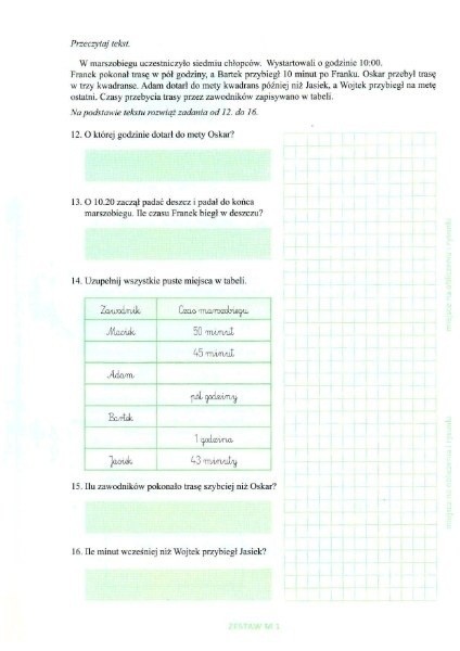 Test OBUT: Matematyka - zestaw 1 [ARKUSZE, ODPOWIEDZI]