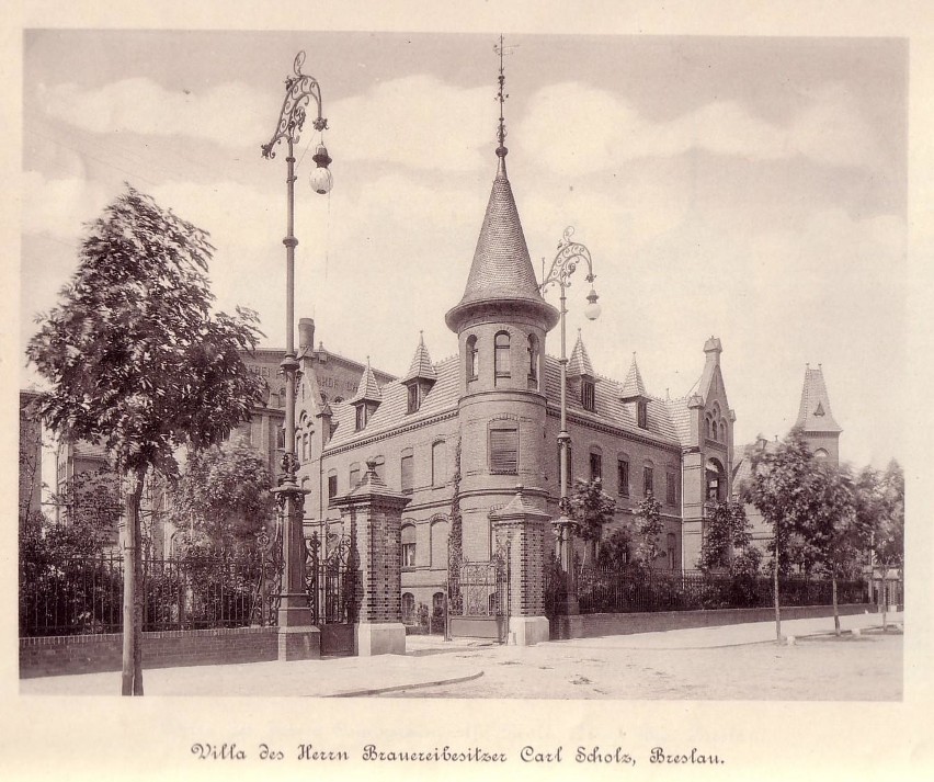 1899 , Wrocław, Willa pana Carla Scholz, właściciela...