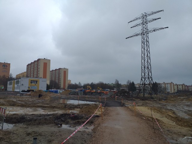 Kraków. Tak wygląda teren budowy linii tramwajowej od strony ulicy Pachońskiego