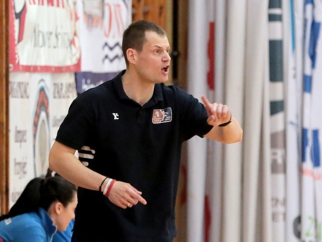 Adrian Struzik - trener Pogoni Baltica Szczecin.