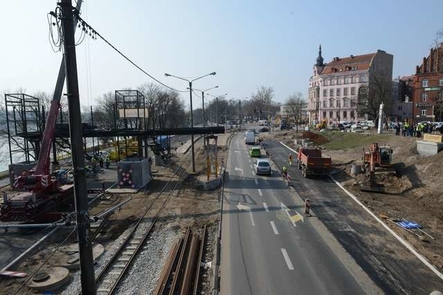 Budowa stacji przesiadkowej Dworzec MiastoTrauguta , Warszawska, Pl. 18 Stycznia