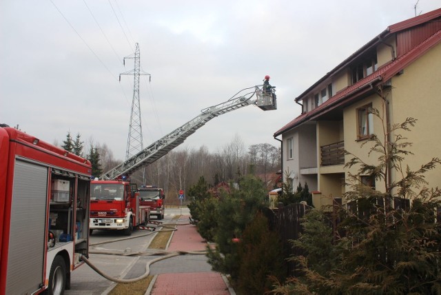 Pożar domu jednorodzinnego na Bliskiej w Łodzi