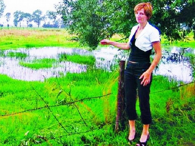 Łąki Hanny Rogowskiej z Brych są zalane, ale kobieta nie otrzyma pomocy z Ministerstwa Rolnictwa i Rozwoju Wsi. Poniesione przez nią starty nie przekraczają wymaganych kryteriów.