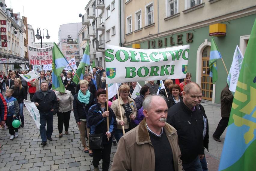 Protest mieszkańców sołectw objętych planem powiększenia...