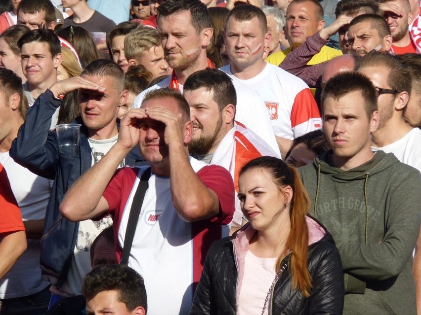 Euro 2016. Strefa kibica w Koszalinie. Mecz Polska - Ukraina