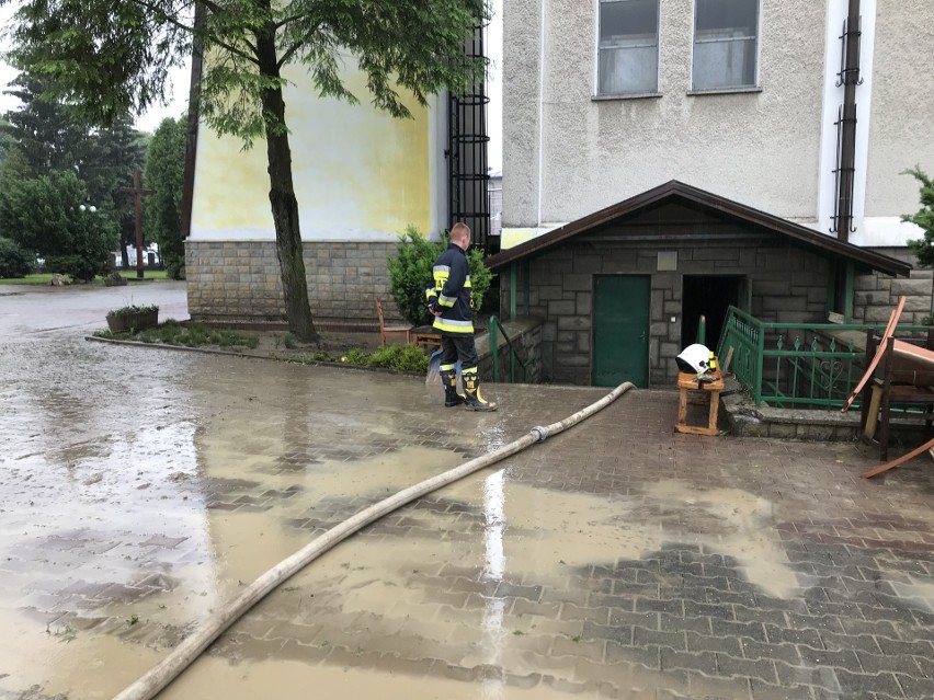 Tak wyglądał Łapanów i okolice w poniedziałek