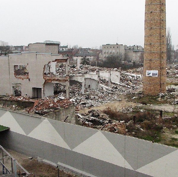 Taką panoramę terenów po Zakładach Mięsnych  widzimy z nowej Drogi Łąkowej