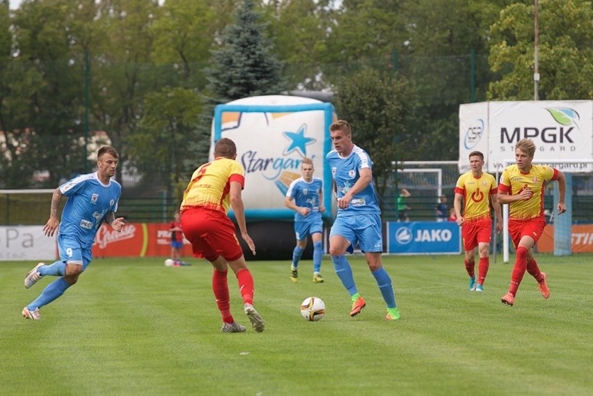 Błękitni Stargard - Znicz Pruszków 1:1.