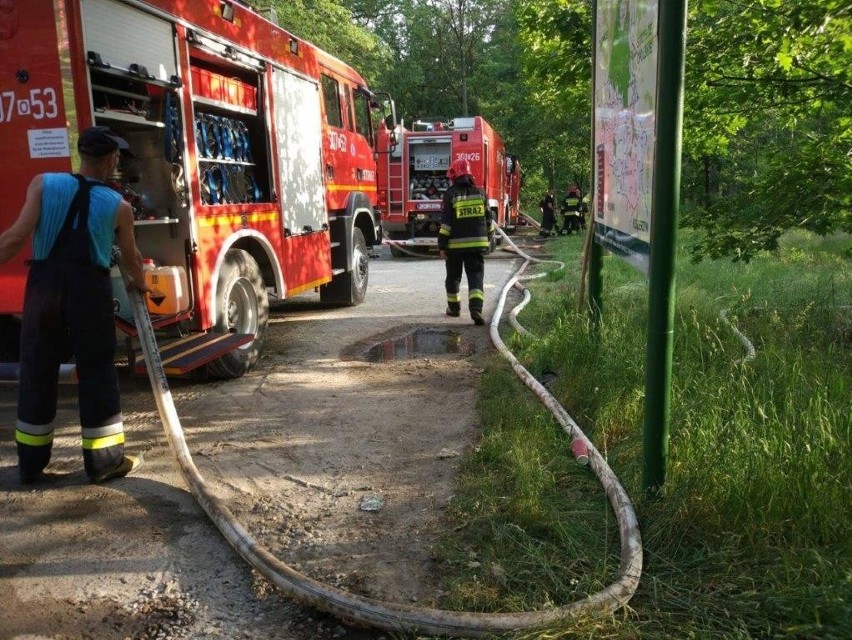 W Ligocie Prószkowskiej pod Prószkowem doszło do pożaru...