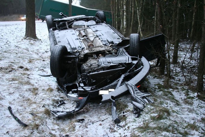 Tragiczny wypadek  pod Żninem