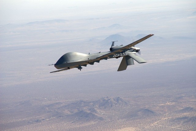 Drony MQ-1C Gray Eagle produkowane są przez koncern General Atomics. Koszt jednego egzemplarza wynosi ok. 10 milionów dolarów. (zdjęcie ilustracyjne)