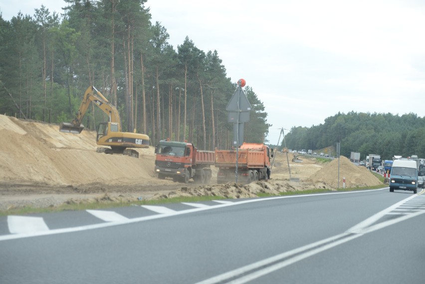 Wrzesień 2015. Budowa odcinka Zielona Góra - Sulechów...