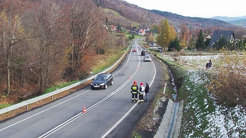 Wypadek w Gruszowcu. Jedna osoba została ranna.