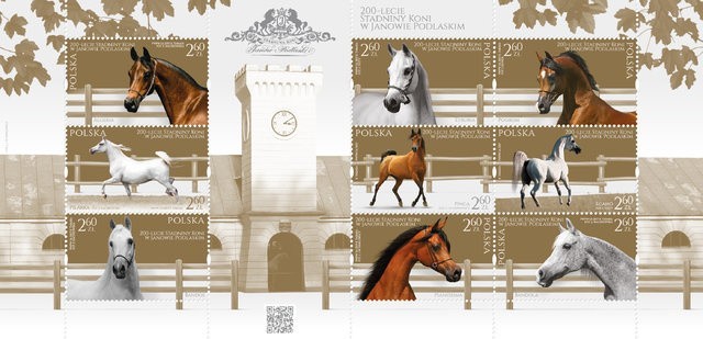 Stadnina koni trafiła w Janowie Podlaskim na znaczki pocztowe