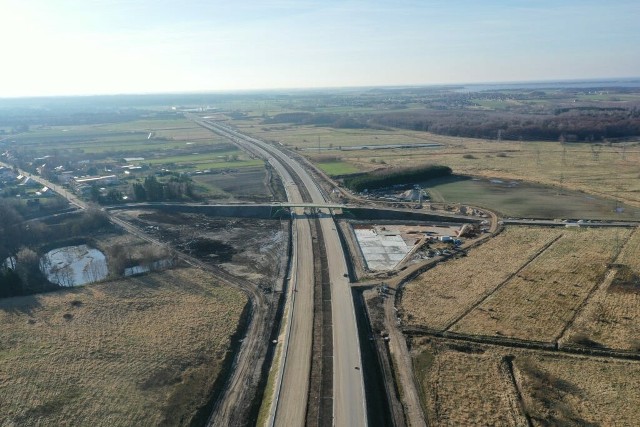 Stan prac przy budowie obwodnicy Koszalina i Sianowa w ciągu drogi ekspresowej S6.