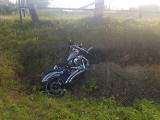Wypadek w Kurozwękach. Kierujący motocyklem marki Harley Davidson trafił do szpitala