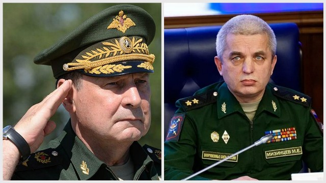 Michaił Mizincew (po prawej) zajmie stanowisko wiceministra odpowiedzialnego za zabezpieczenie materiałowo-techniczne wojsk. Dotychczas pełniący tę funkcję Dmitrij Bułgakow (po lewej) przejdzie na inne stanowisko.