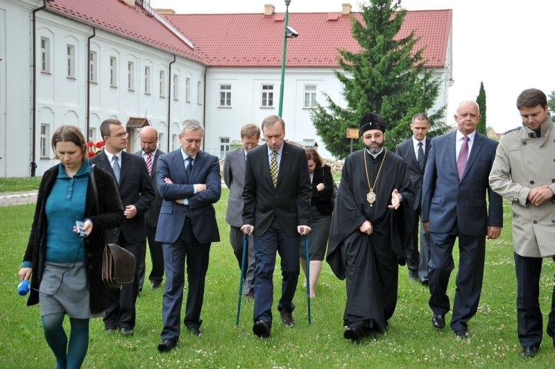 Bogdan Zdrojewski odwiedził supraski monaster.