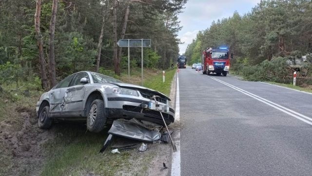 Wypadek w Karsach. Krajowa trasa numer 79 zablokowana