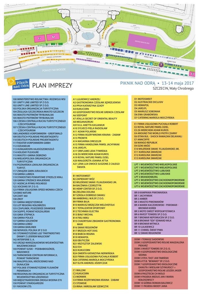 Piknik nad Odrą 2017 - program