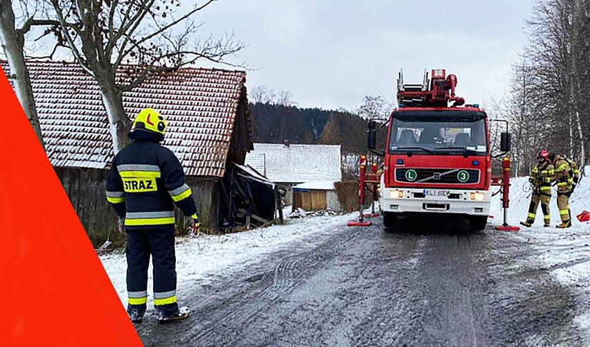 Dwie takie same akcje strażaków w jednej miejscowości jednego popołudnia