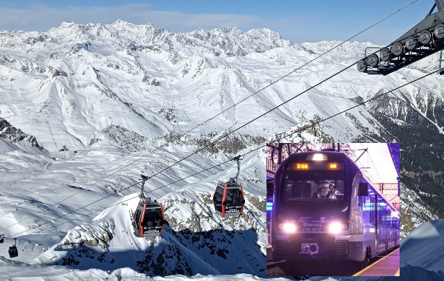 Na narty w Alpy można wybrać się bezpośrednim nocnym pociągiem z Krakowa, Oświęcimia i Miechowa