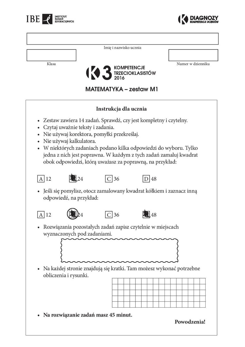 OBUT 2016: MATEMATYKA [ODPOWIEDZI, ARKUSZ]