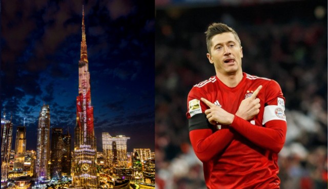 Wizerunek Roberta Lewandowskiego został wyświetlony na Burj Khalifa