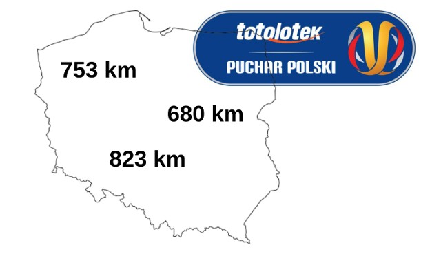 W I rundzie nowej edycji Totolotek Pucharu Polski los nie był łaskawy m.in. dla Pogoni Szczecin i Stali Stalowa Wola. Co prawda, te zespoły nie wylosowały arcytrudnych rywali, ale przejechanie całej Polski może być dla niektórych problematyczne. Zwłaszcza, że w polskiej lidze lubimy narzekać na dystans do rywala. Kto jeszcze ma daleko na mecz I rundy Pucharu Polski?