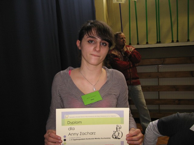 Laureatka I miejsca w kategorii techników &#8211; Anna Zacharz z Ośrodka w Kielcach.
