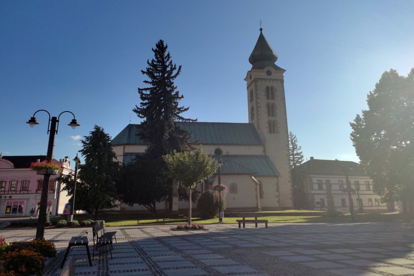 Rynek w Liptowskim Mikułaszu.