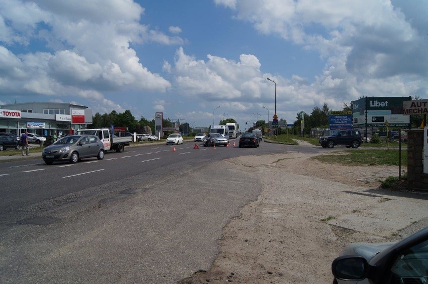 Kolizja przy ulicy Szczecińskiej w Słupsku