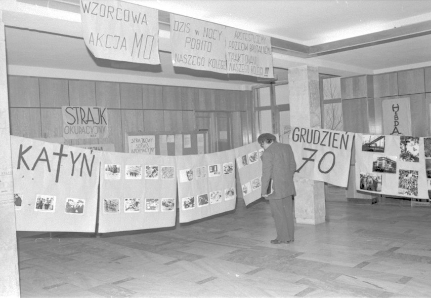 Koszalin 1981 - strajk studentów WSI...