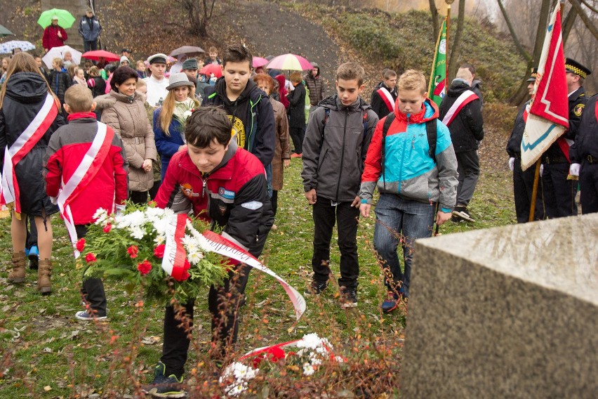 Sosnowiec: uroczystości na Trójkącie Trzech Cesarzy z okazji 11 Listopada [ZDJĘCIA]