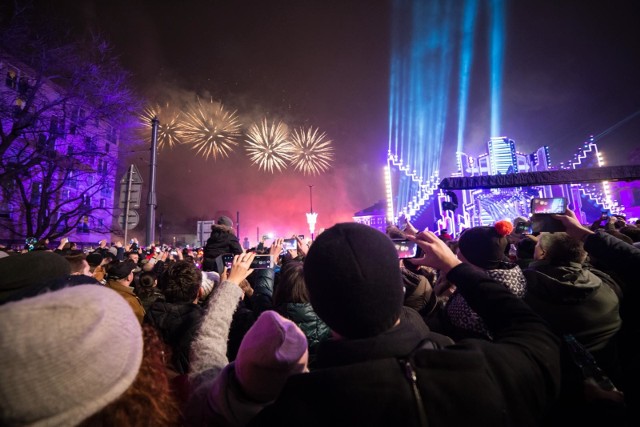 01.01.2018 warszawa plac bankowy sylwester miejski na placu bankowym zabawa noworoczna sylwestrowa fot. lukasz kowalski / polska press