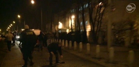 Zamieszki pseudokibioców pod Wujkiem w Katowicach